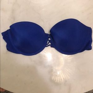 Victoria’s Secret cobalt blue strapless swim top